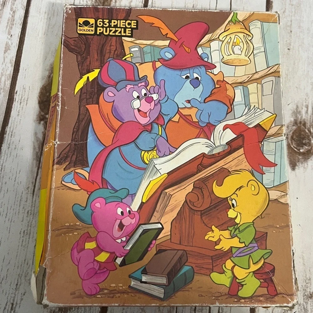 Vintage 1985 Walt Disney Gummi‎ Bears 65 Piece Jigsaw Puzzle Golden Complete